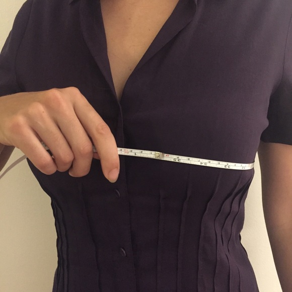 HP💛✨Theory Meili Purple Button Up Shirt Dress - Picture 4 of 7